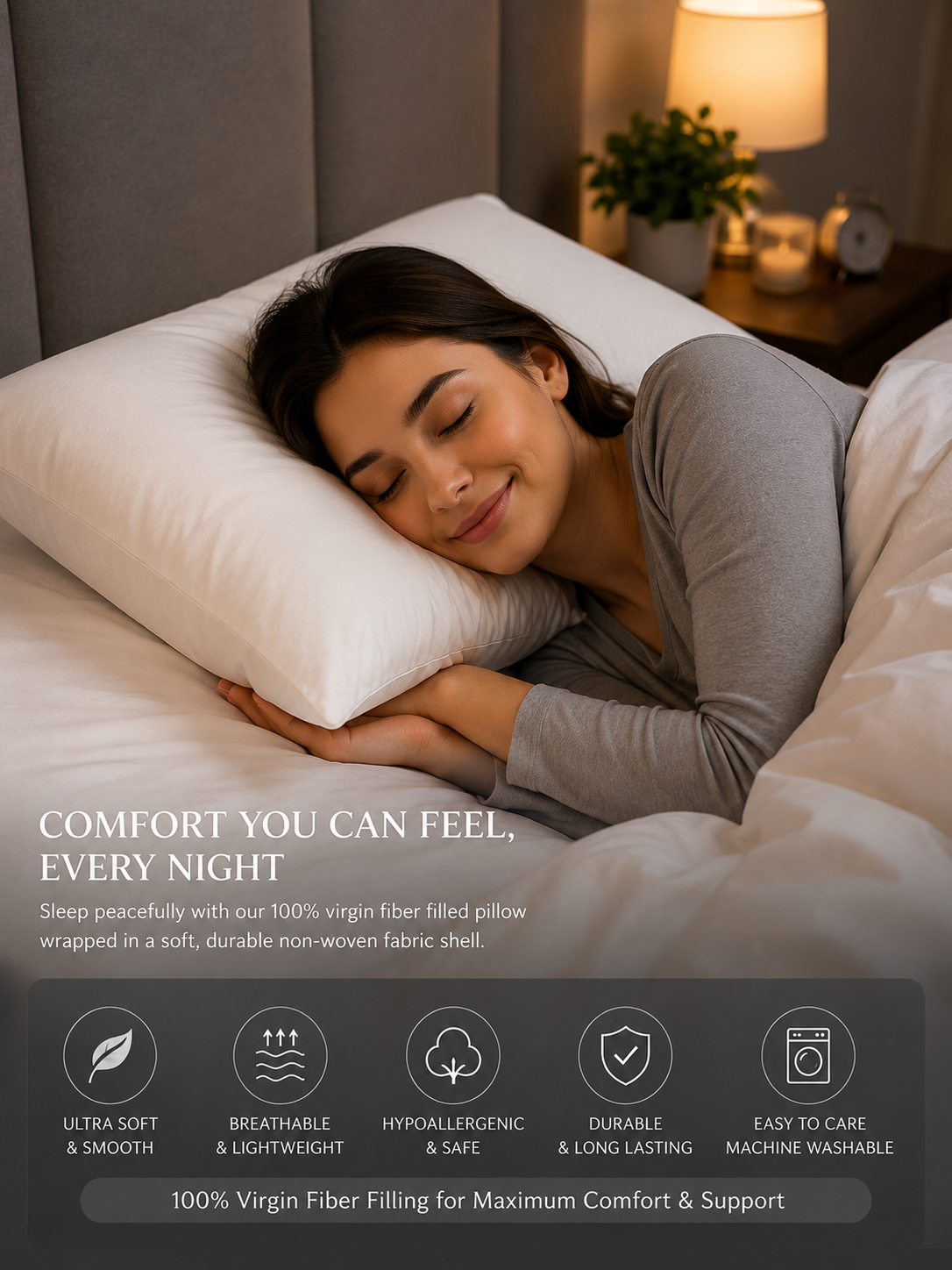 Fiber Filled Pillow Set