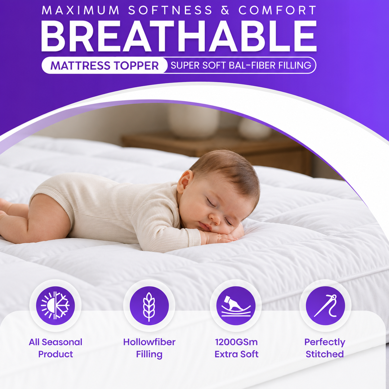Mattress Topper White