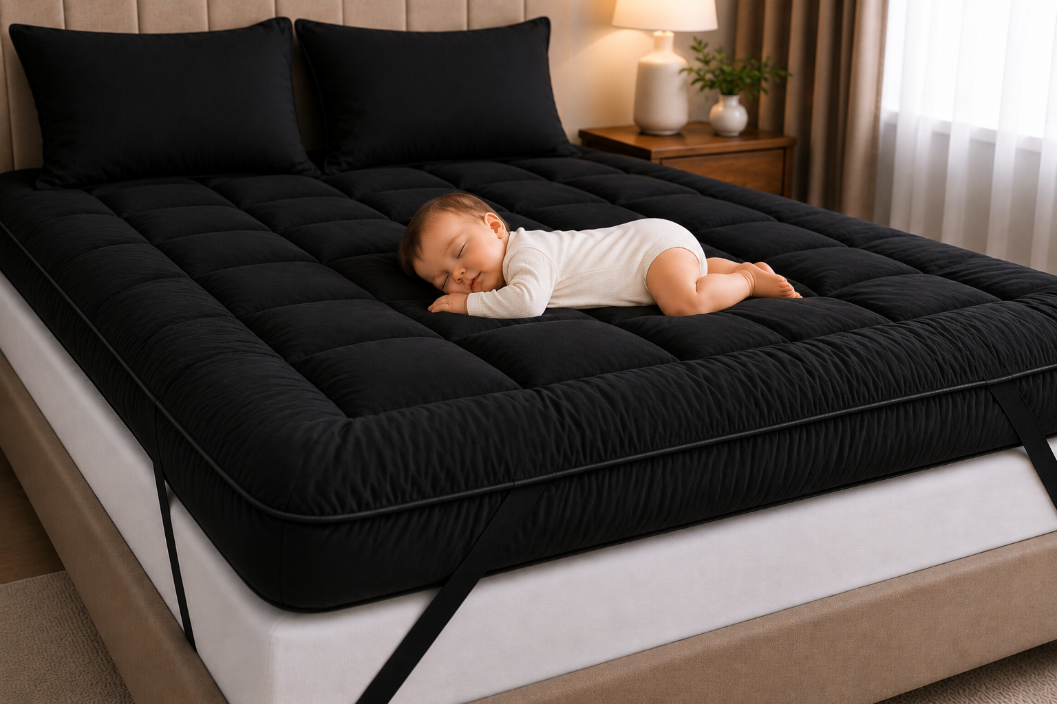 Mattress Topper Black