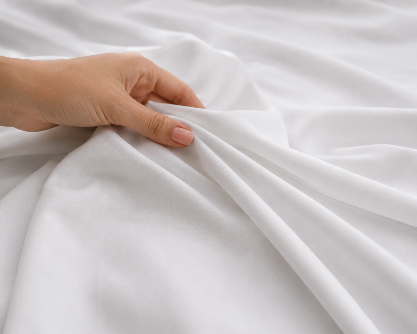 Double Bed Sheet Design HH - White