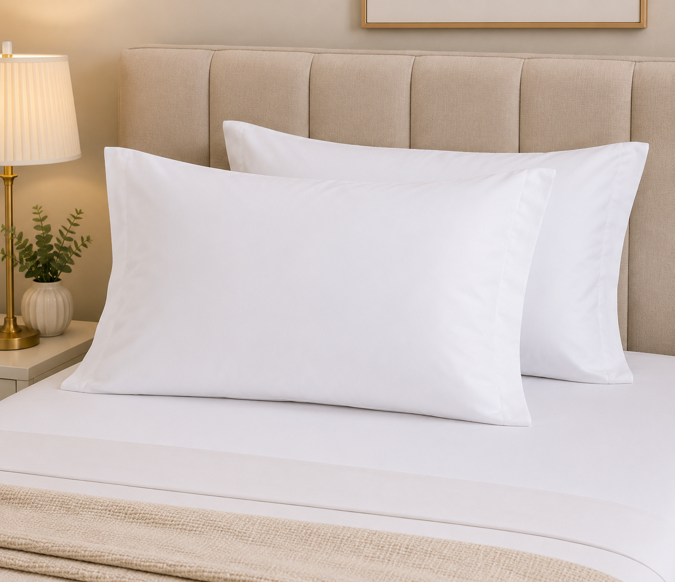 Premium Microfiber Pillow Cases – Set of 4 - White