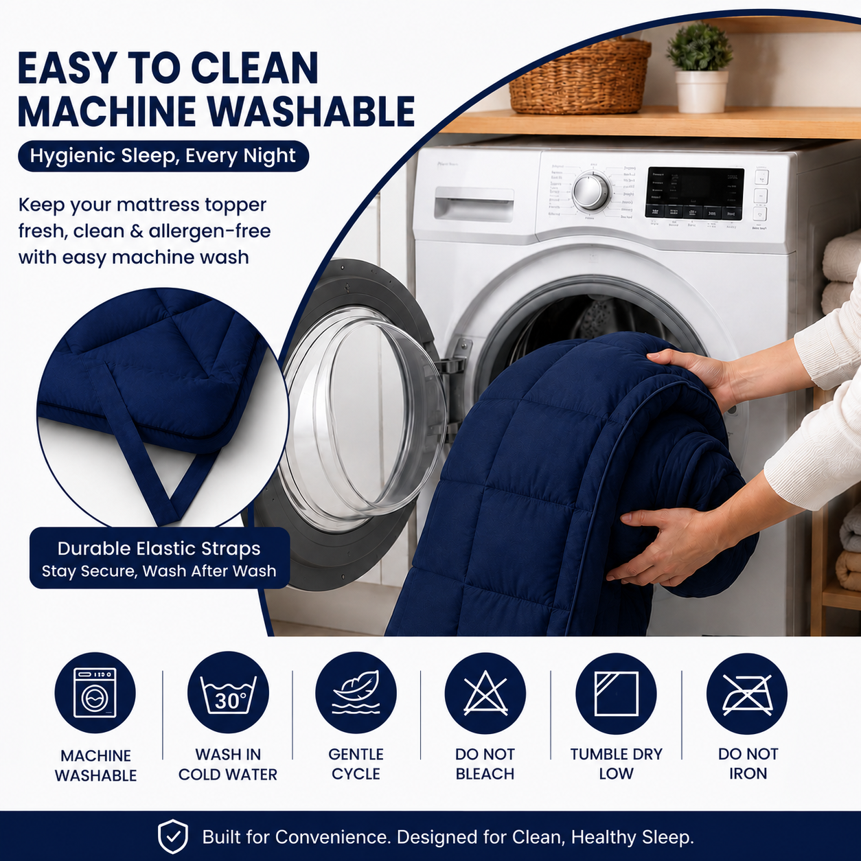 Mattress Topper Navy