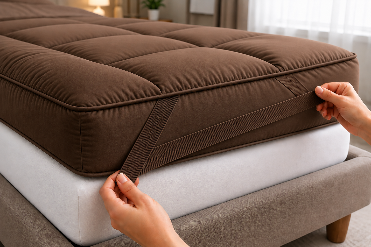 Mattress Topper Brown
